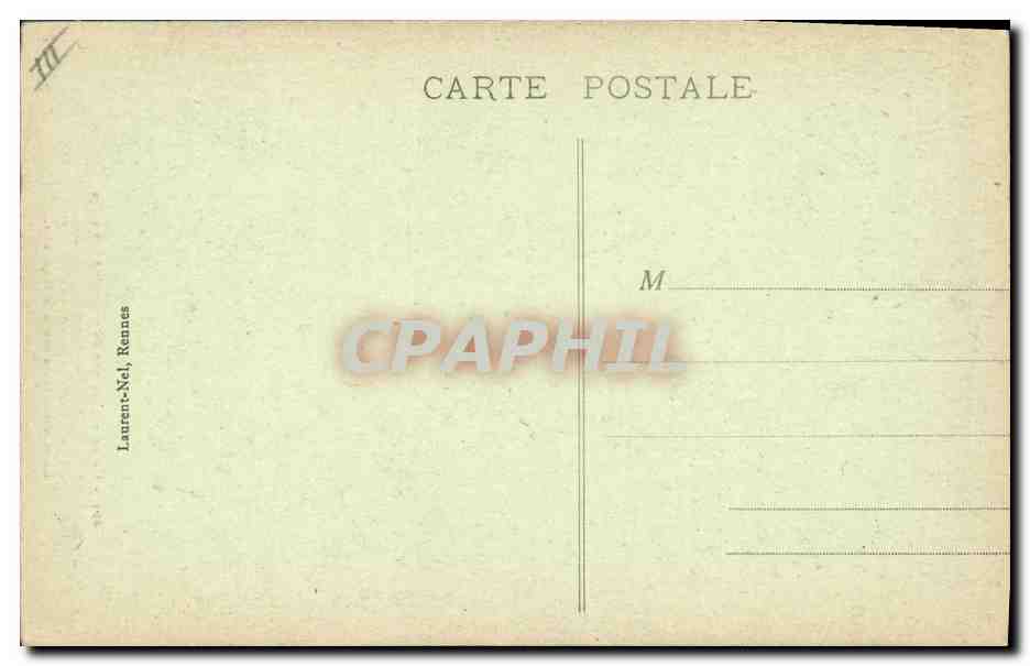 CPA Folklore Lits clos  — Verso
