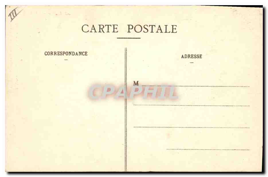 CPA Folklore Lits clos Riche bretonne a sa toilette L'arrangement de la collerette  — Verso