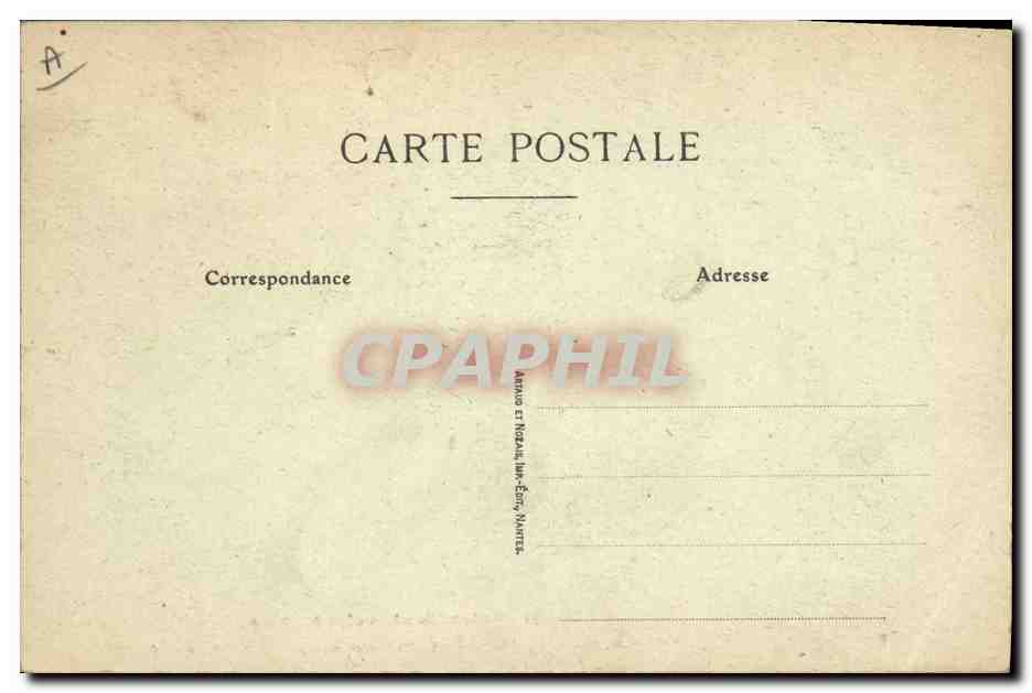 CPA Folklore Lits clos  — Verso