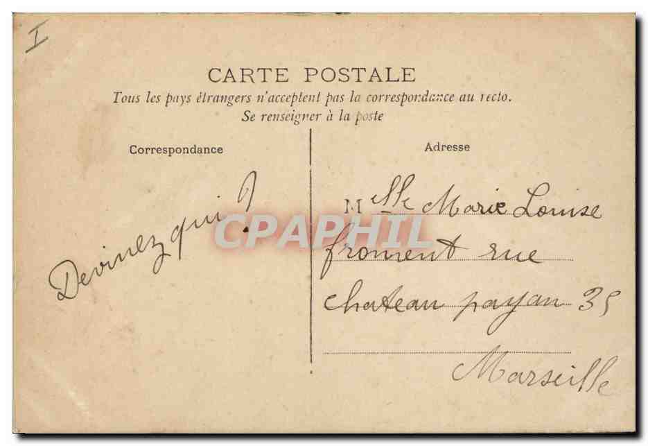 CPA Fantaisie Poisson 1er Avril Femme  — Rückseite