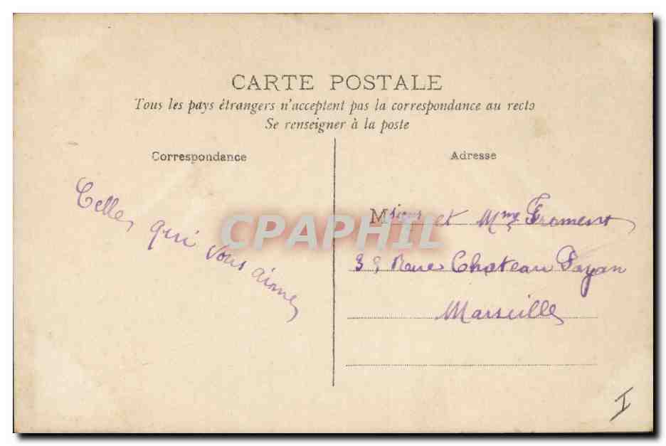 CPA Fantaisie Poisson 1er Avril Enfant  — Rückseite