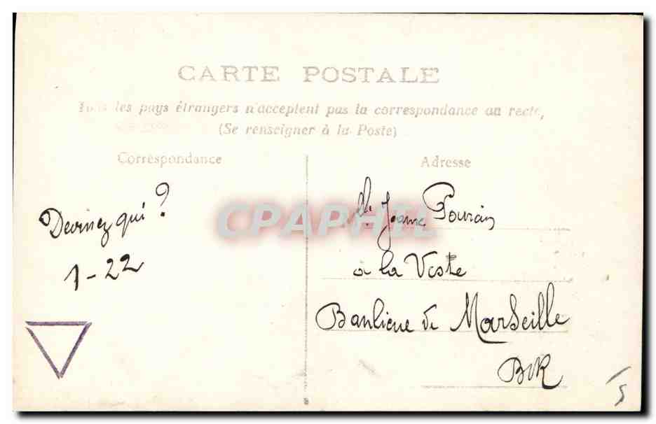 CPA Fantaisie Poisson 1er Avril Femme Peche  — Rückseite