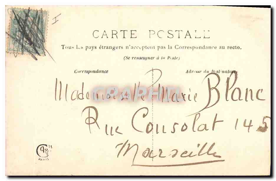 CPA Fantaisie Poisson 1er Avril Enfant Sole  — Rückseite