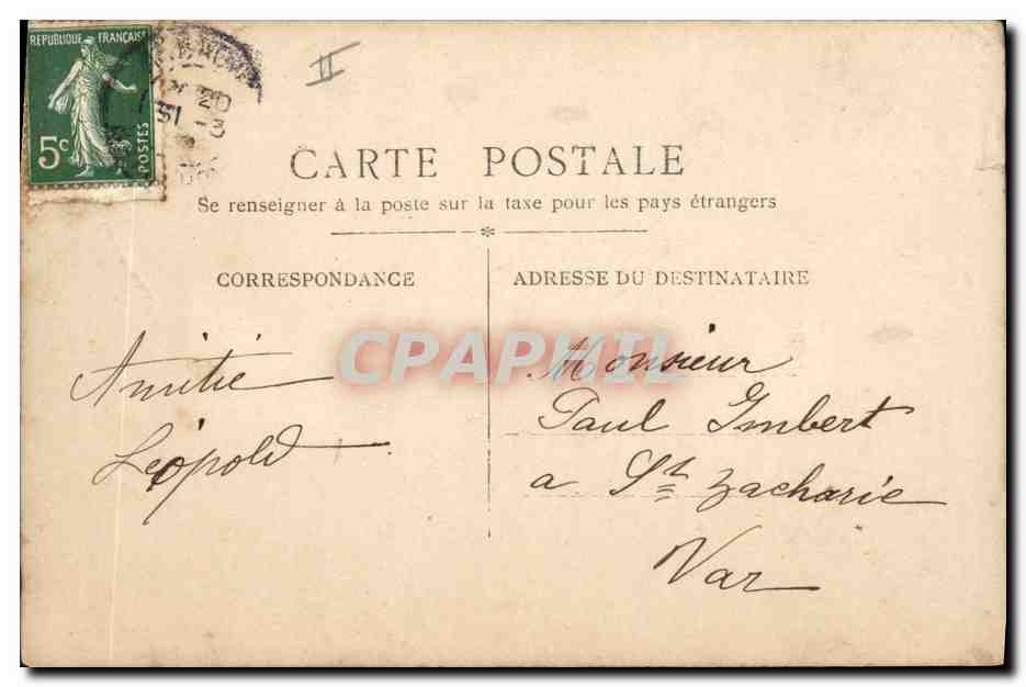 CPA Fantaisie Poisson 1er Avril Femme  — Rückseite