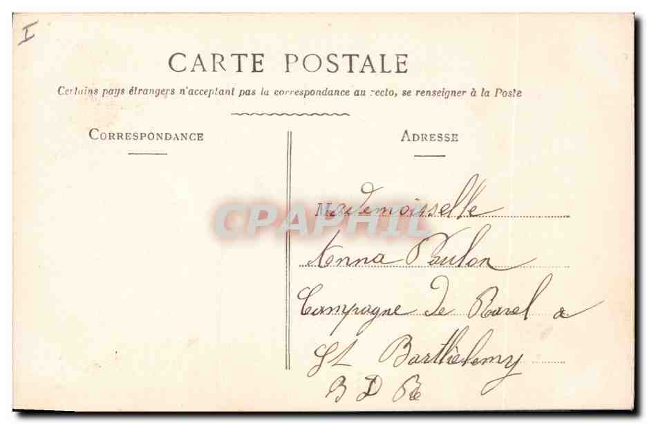 CPA Fantaisie Poisson 1er Avril Enfant Bateaux  — Rückseite