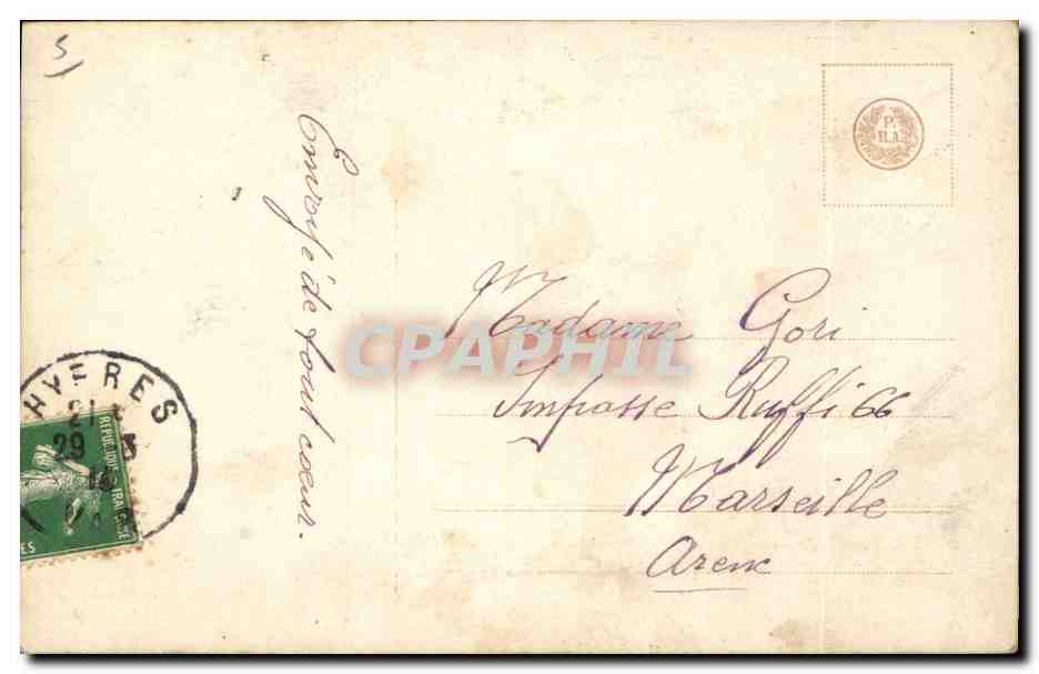 CPA Fantaisie Poisson 1er Avril Homme  — Rückseite