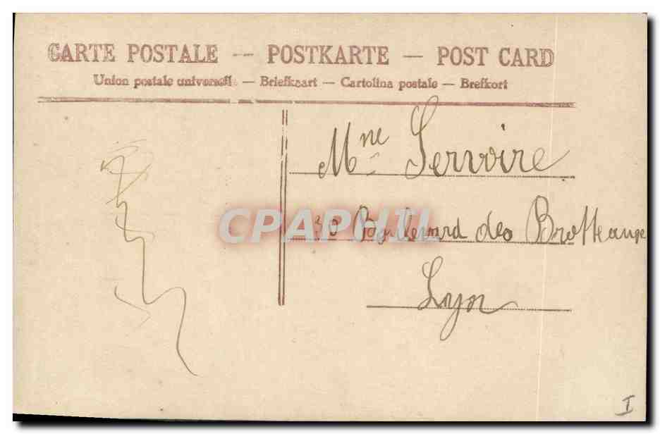 CPA Fantaisie Poisson 1er Avril Femme  — Rückseite