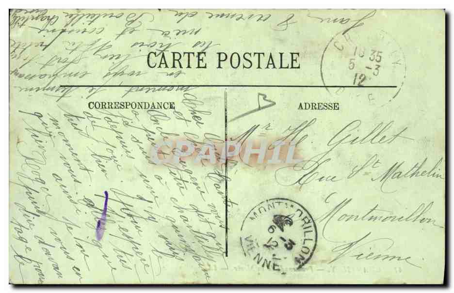CPA Chasse a courre Chantilly Promenade de la meute Chiens Chien — Verso