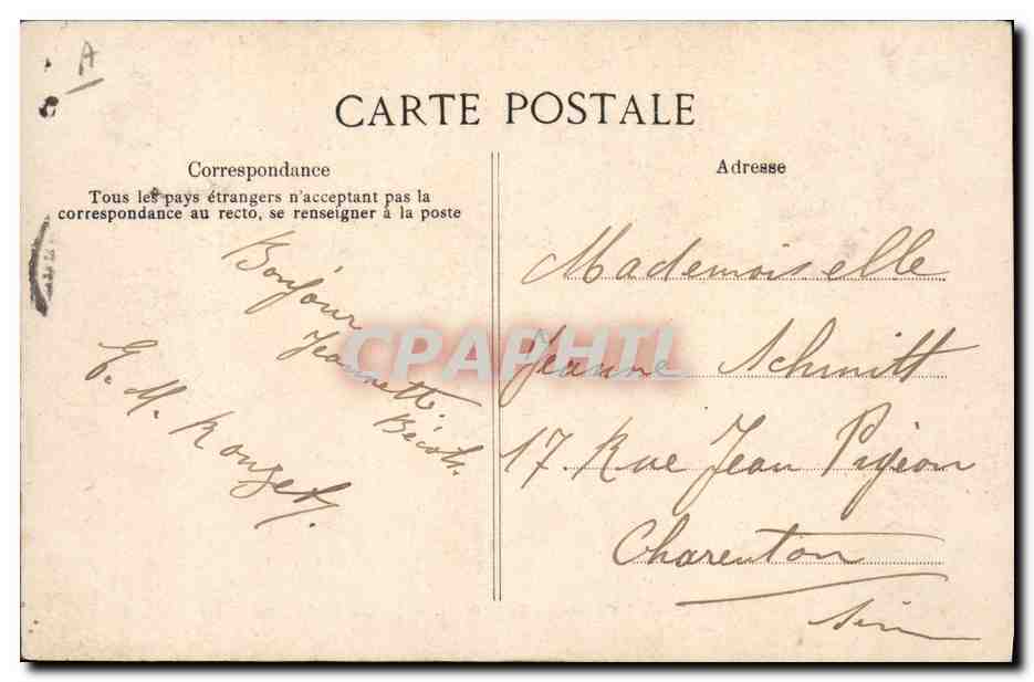Chasse à Courre en Forêt de Fontainebleau — Bat l'eau — Éditeur ELP, n° 305 — Verso