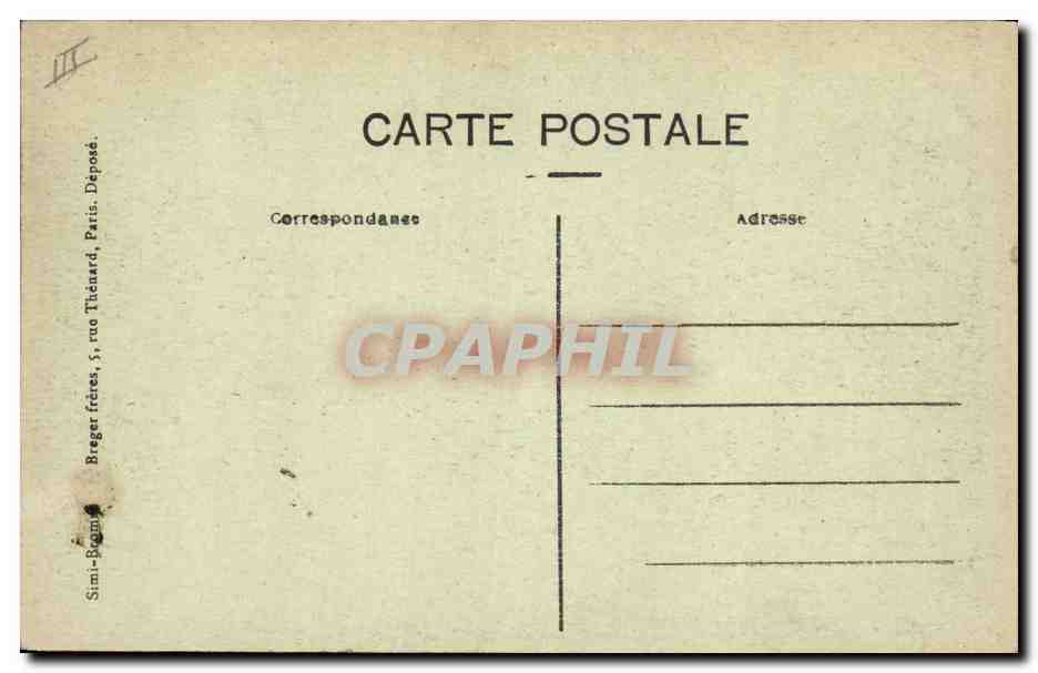 Chasse au cerf — Forêt de Vili Frs-Cotterets, Hallalt aux Dayancourts — Breger frères, Paris — Verso