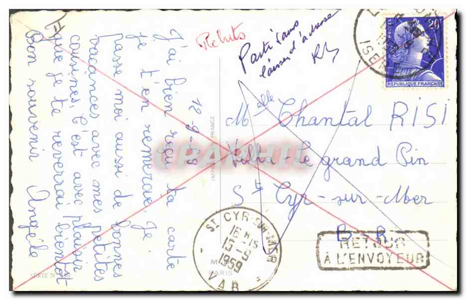 CPA Fantaisie Enfant Qui m'aime me suit !  — Rückseite