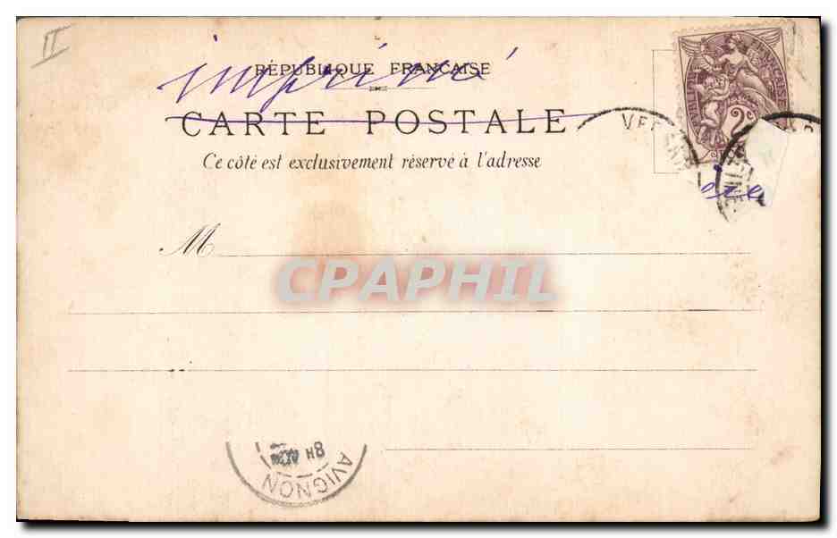 CPA Fantaisie Femmes La peche  — Rückseite