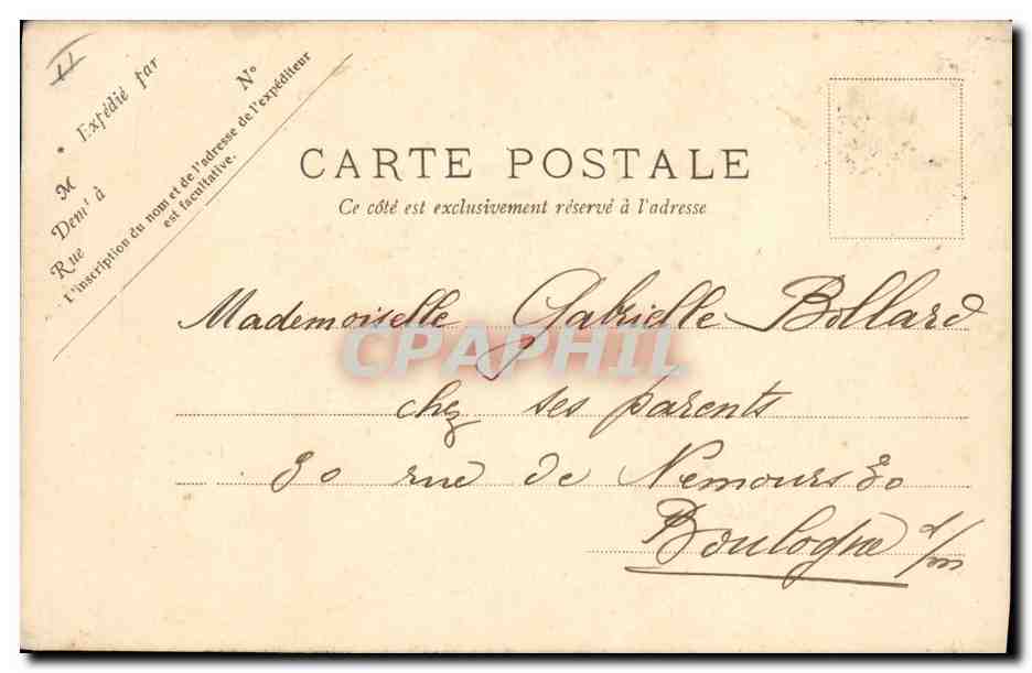 CPA Fantaisie Enfant Un peu  — Rückseite