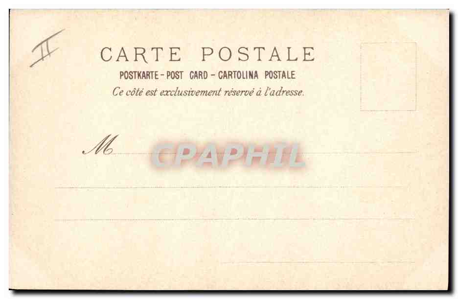 CPA Fantaisie Femme  — Rückseite