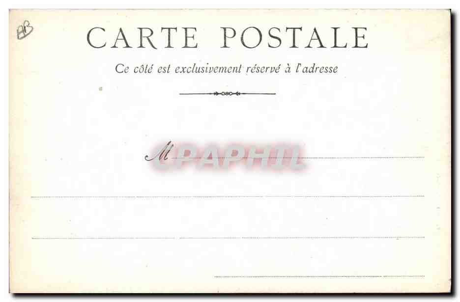 CPA Portrait de Lamartine Macon Carte 1890  — Rückseite