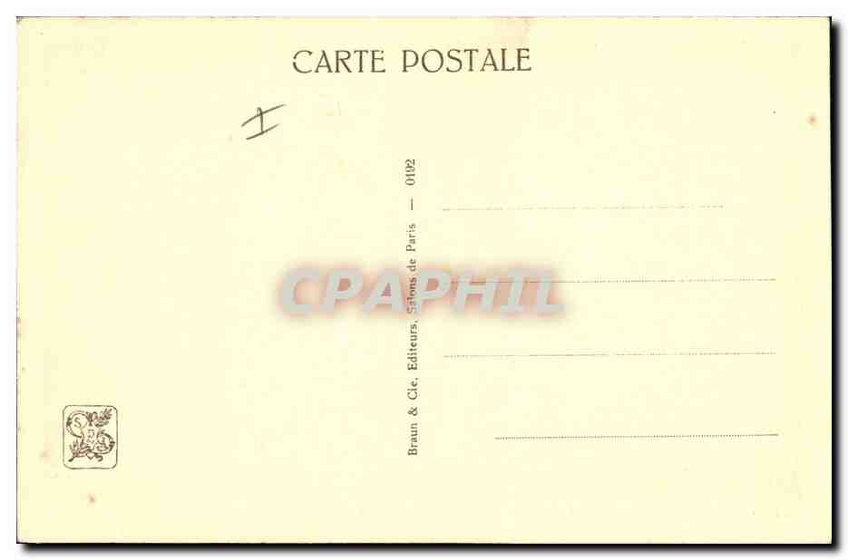 CPA Milly ou la terre natale Lamartine adolescent  — Rückseite