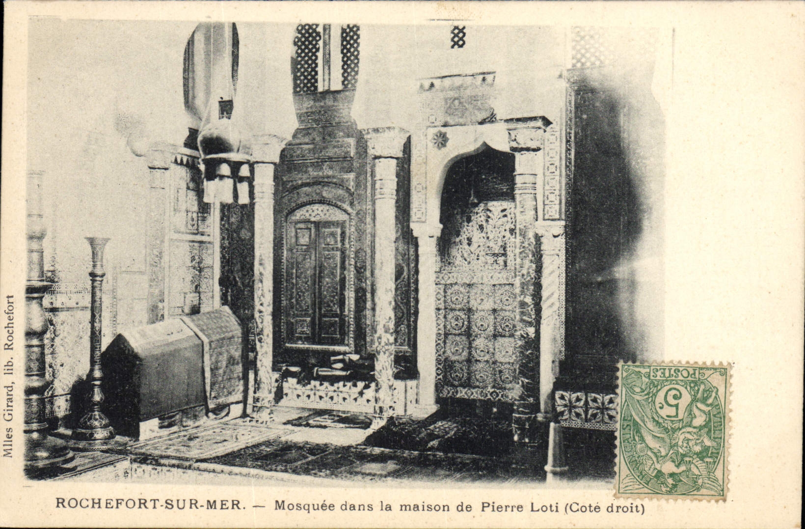 CPA Rochefort sur Mer Pierre Loti Mosquee dans la maison Cote droit 