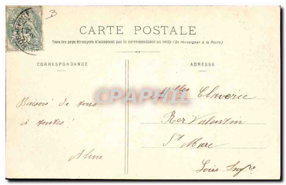 CPA Rochefort Maison de Pierre Loti La mosquee aile droite  — Rückseite