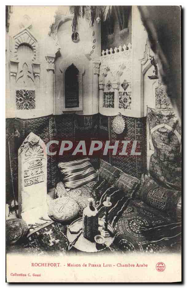 CPA Rochefort Maison de Pierre Loti Chambre arabe 