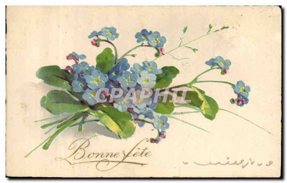 CPA Fantaisie Illustrateur Fleurs 