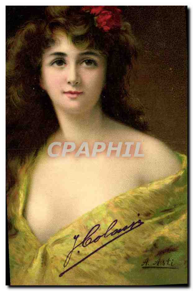 CPA Fantaisie Illustrateur Asti Femme 