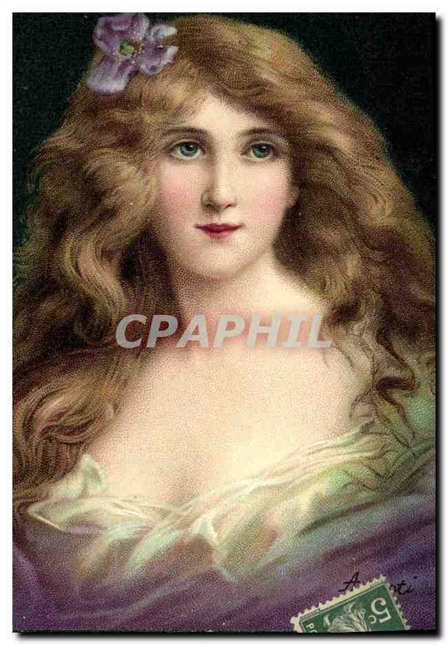 CPA Fantaisie Illustrateur Asti Femme 