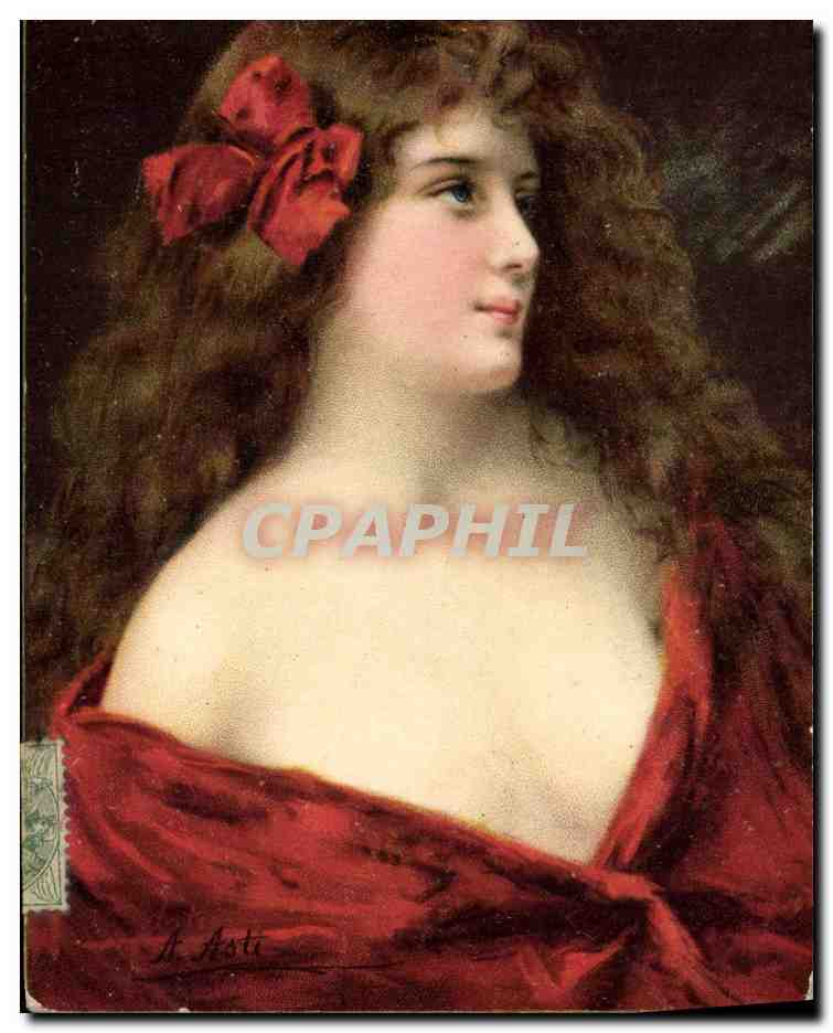 CPA Fantaisie Illustrateur Asti Femme 