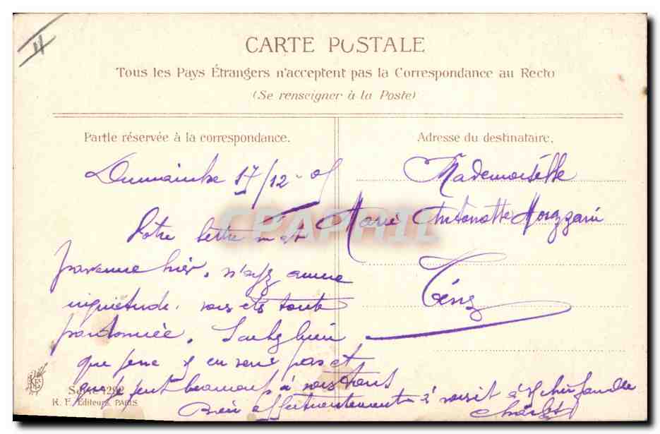 CPA Fantaisie Illustrateur Asti Femme  — Rückseite