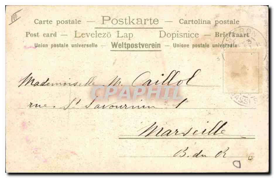 Fête de lapins dans un parc — éditeur J. Lippmann & Cie, n° 127 — Verso