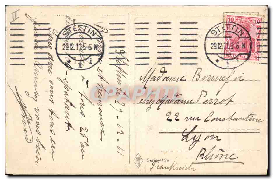 CPA Bonhomme de neige  — Rückseite