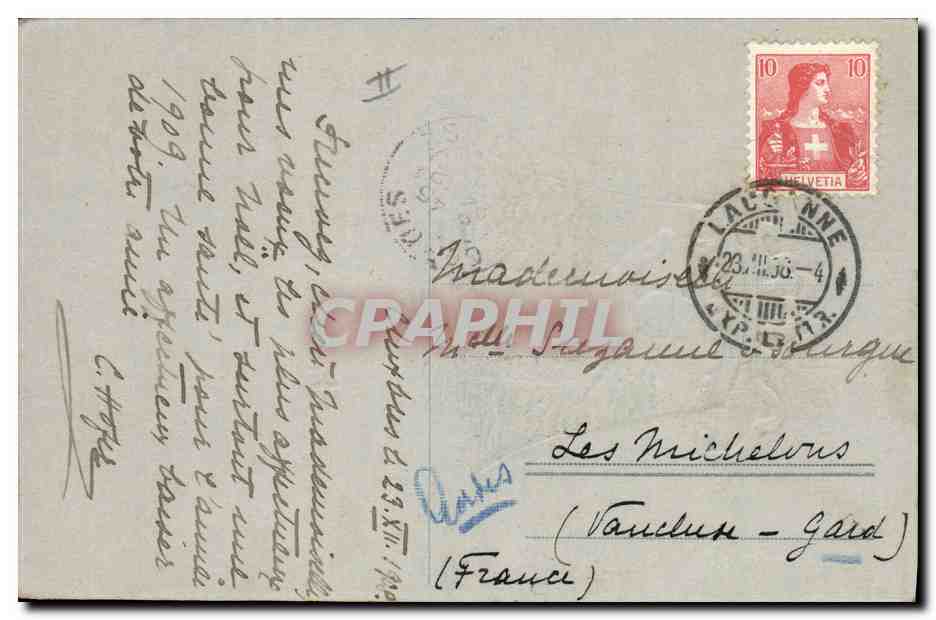 CPA Bonhomme de neige Noel — Rückseite