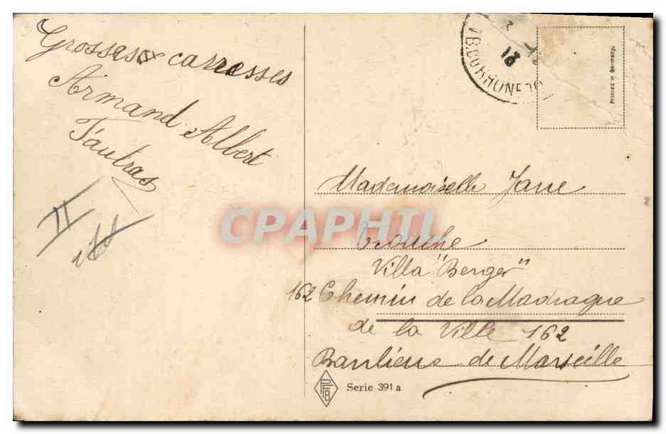 CPA Bonhomme de neige Enfants Chien  — Rückseite