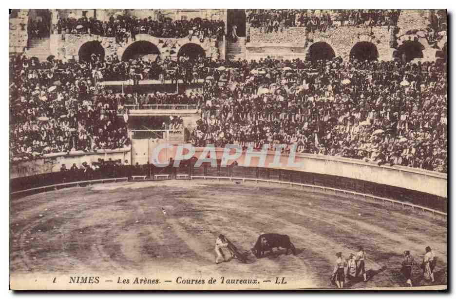 Nîmes — Les Arènes — Courses de taureaux — LL
