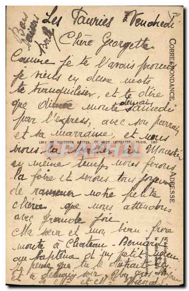 Nîmes — Les Arènes — Courses de taureaux — LL — Verso