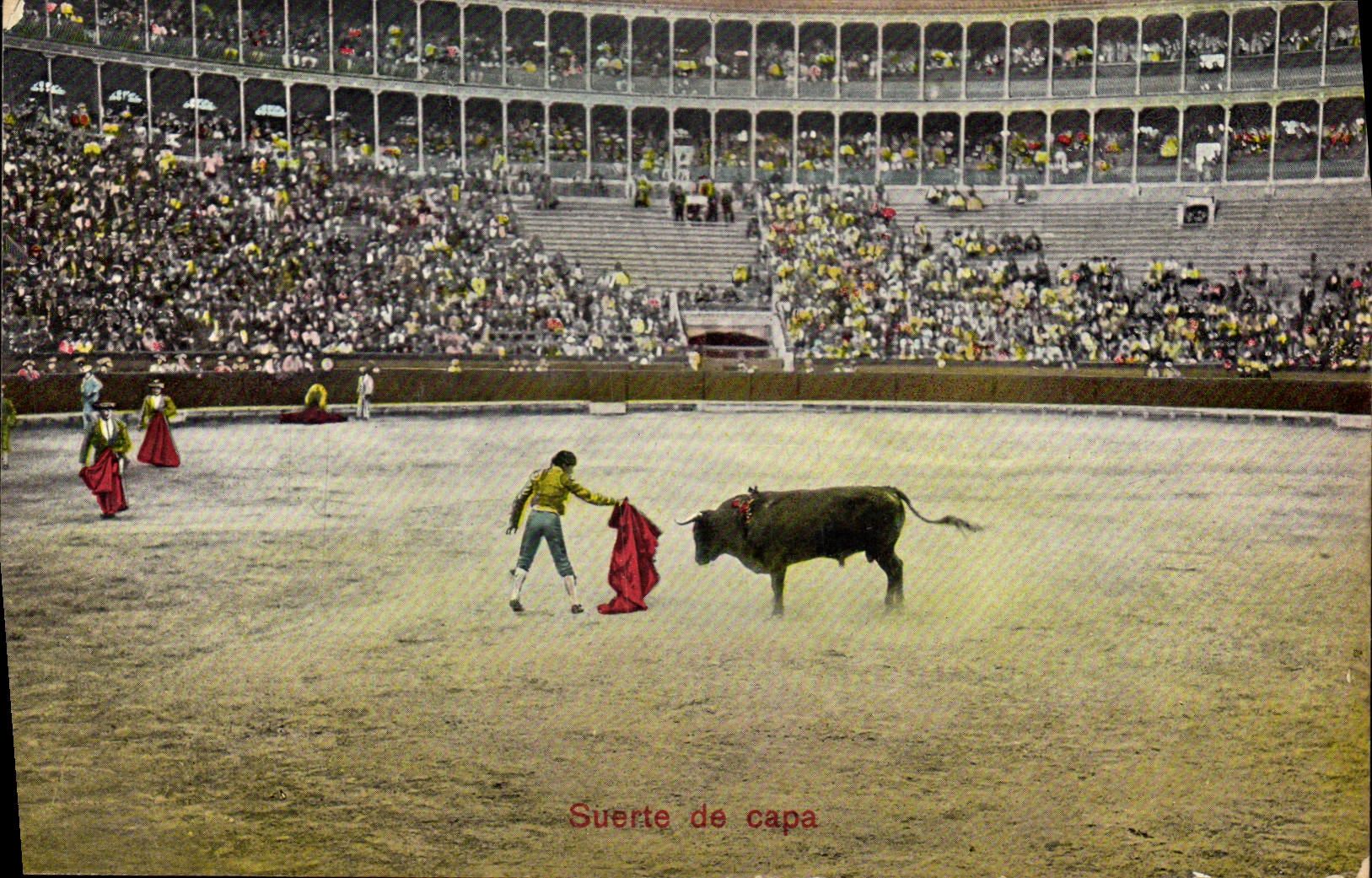 CPA Corrida Course de taureaux Suerte de capa 