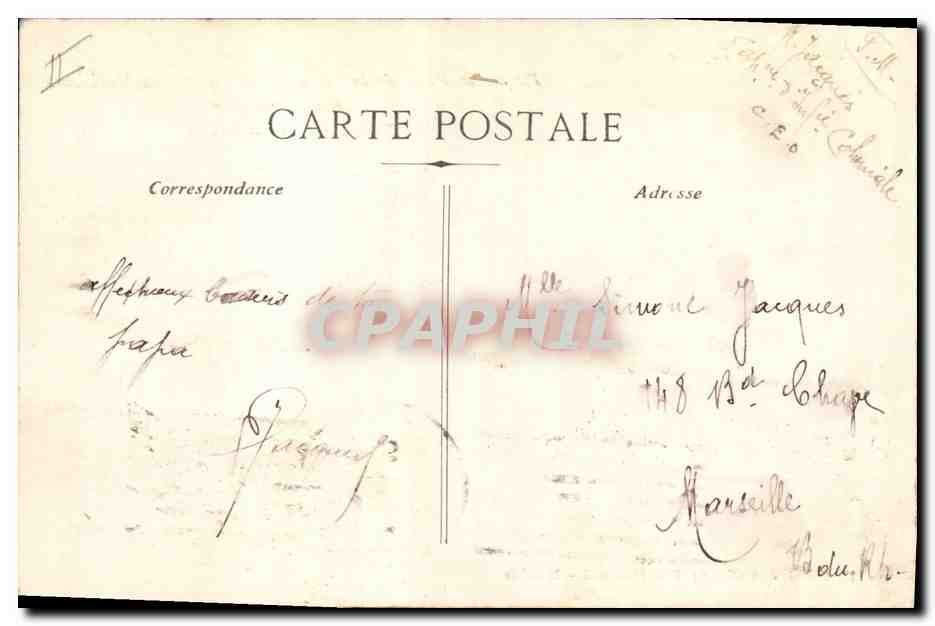 Paquebot Poste « PLATA » — Cie des Transports Maritimes — H. Géraud et Cie, Paris — Verso