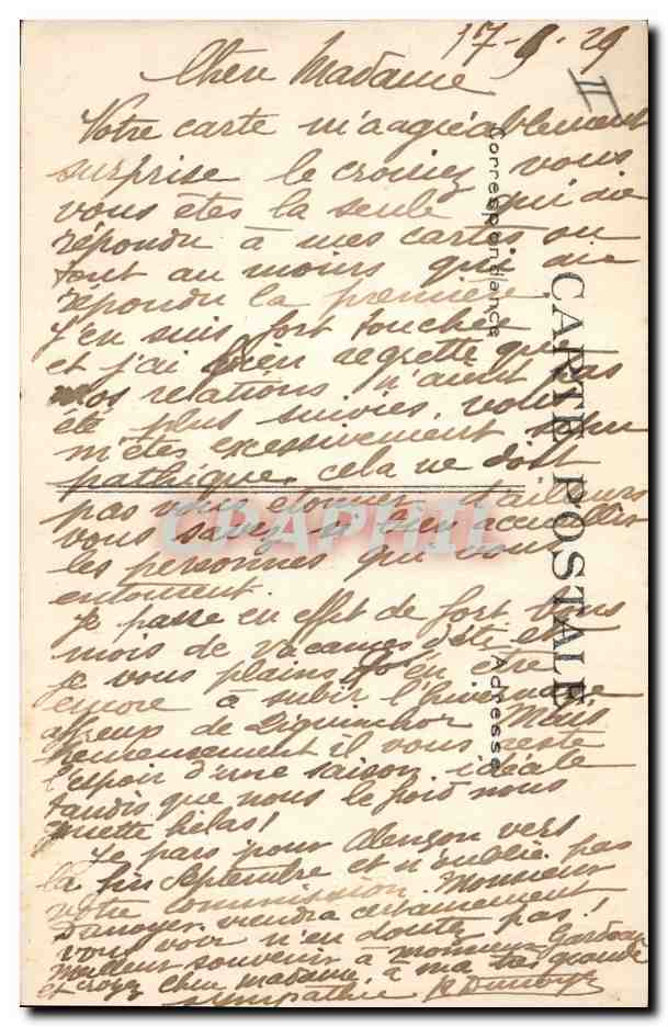 Le Havre — Le Paquebot "PARIS" en mer — Éditeur : Carte Postale — Verso