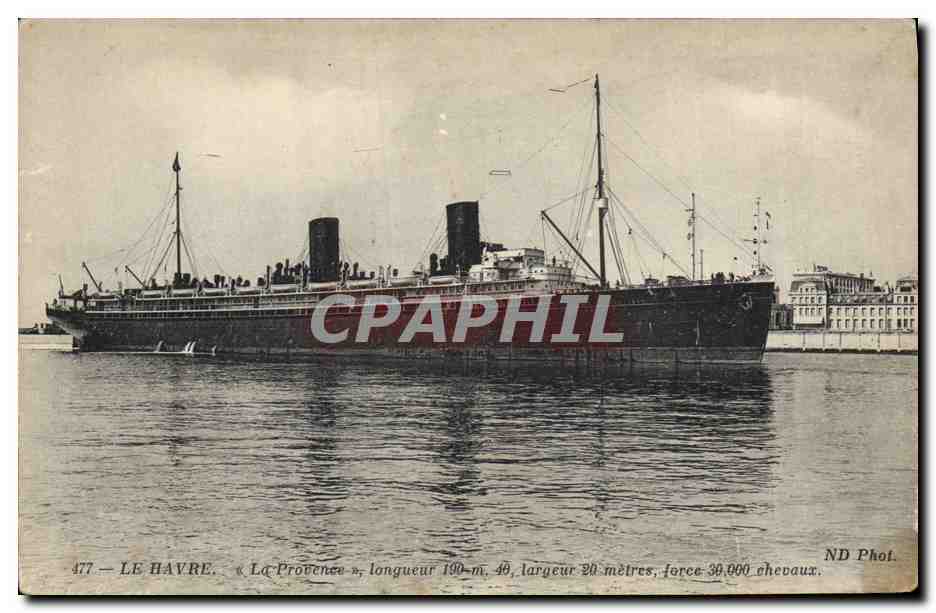 Le Havre — Le paquebot « La Provence » — ND Phot.
