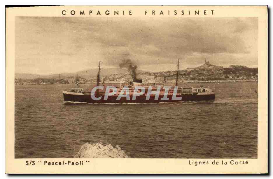 S/S 'Pascal-Paoli' — Compagnie Fraissinet, Lignes de la Corse
