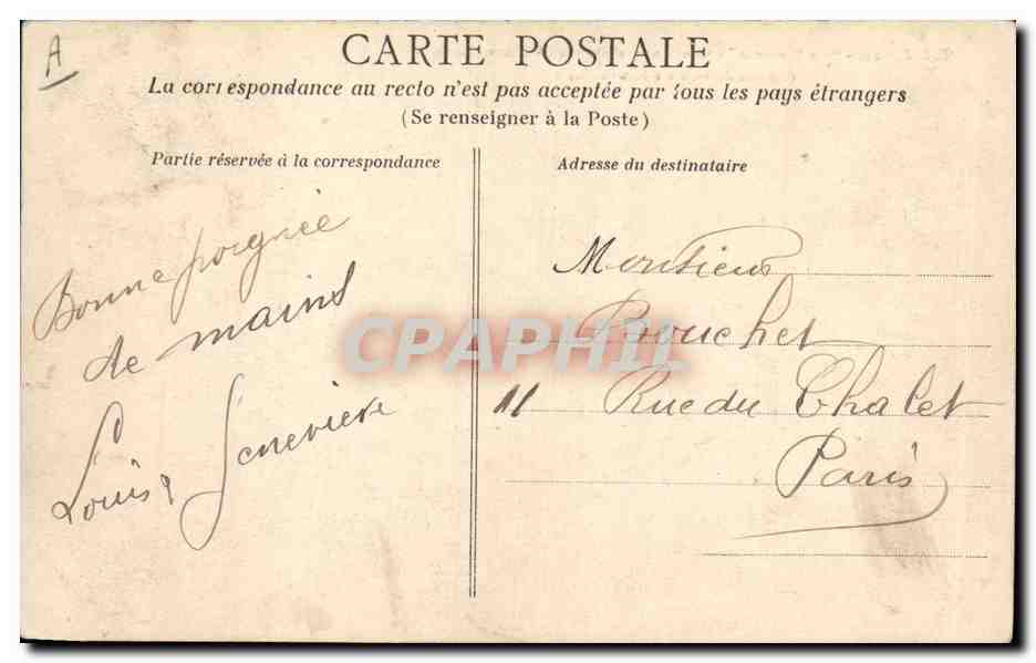 La Provence — nouveau paquebot de la Cie Transatlantique — Service du Havre à New-York — E.B.Z. 235 — Reverso