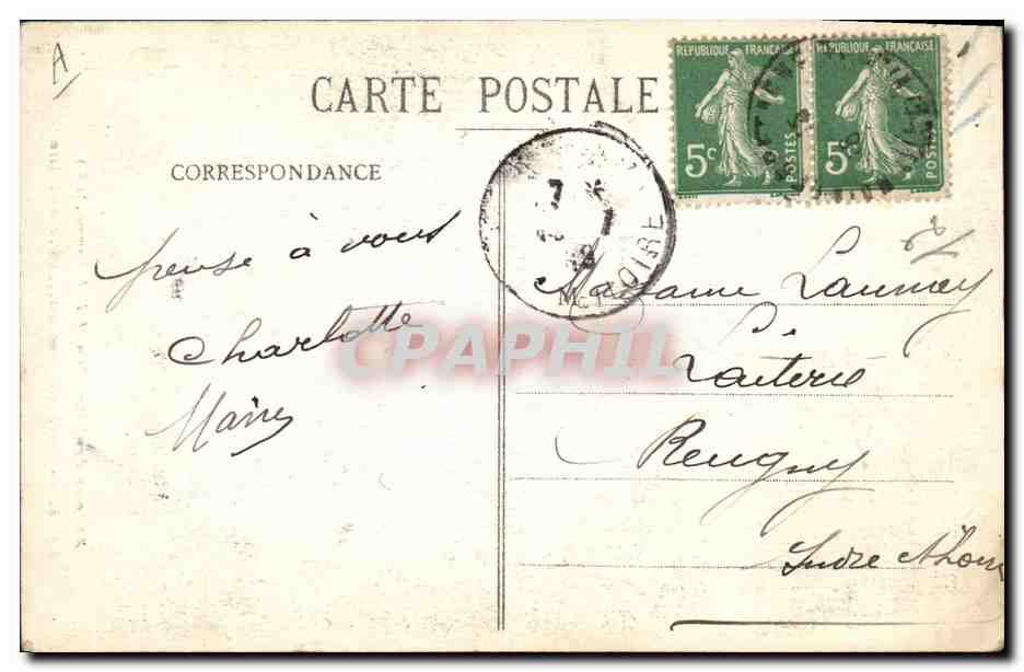 CPA Folklore Lits Clos La tentation du Pere Antoine  — Verso