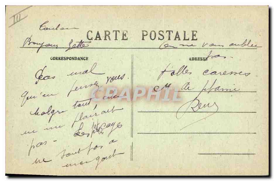 CPA Folklore Lits Clos Bonsoir !  — Verso