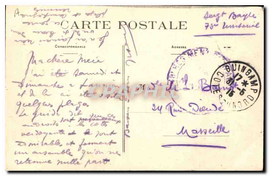 CPA Folklore Lits Clos Le petit coucher des servantes  — Verso