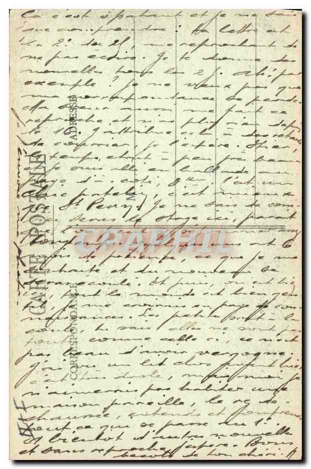CPA Folklore Lits Clos Le coucher de la mariee Mariage  — Verso