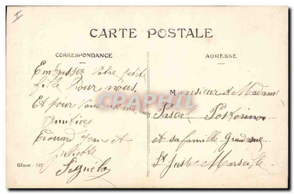 CPA Fantaisie Paques Poisson Enfants Automobile  — Rückseite
