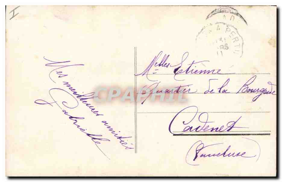 CPA Fantaisie Paques Poisson Enfant  — Rückseite