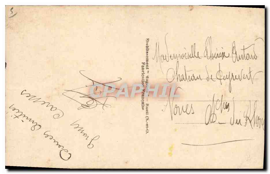 CPA Fantaisie Paques Poisson Fleurs  — Back