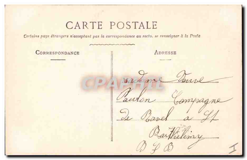 CPA Fantaisie Paques Poisson Enfant Bateau  — Rückseite