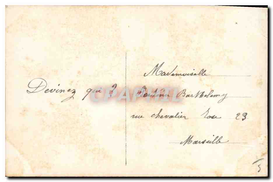 CPA Fantaisie Paques Poisson Femme  — Rückseite