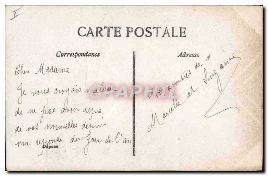 CPA Fantaisie Paques Poisson Enfants  — Rückseite